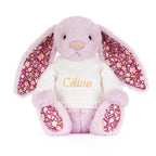 Thistlepop Blossom Luxe Bunny with Personalised Cream Jumper